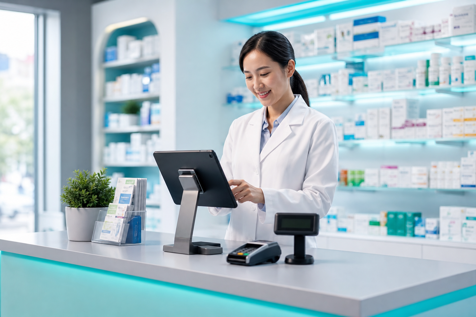 Pharmacy POS checkout with CubesPOS