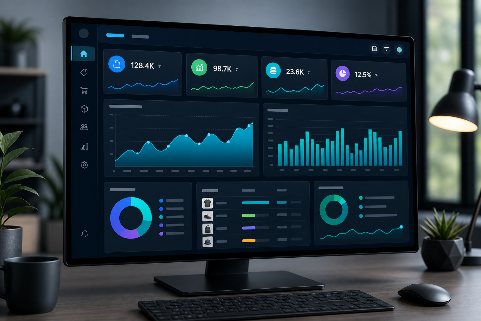 Sales and inventory reports dashboard in CubesPOS